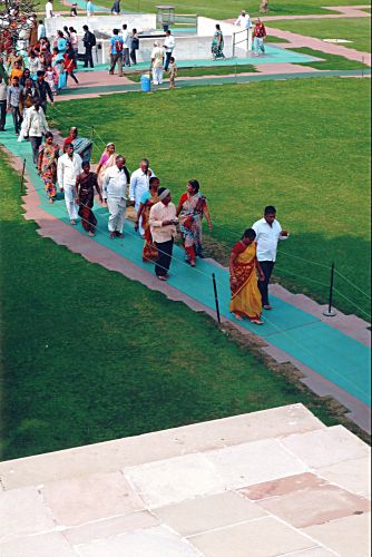 Gedenkstätte - Einäscherungsplatz von Gandhi