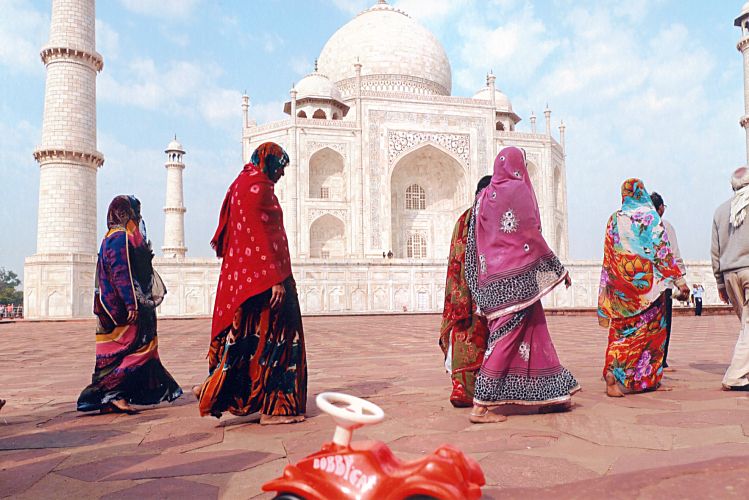 Unser Geländewagen in Indien...