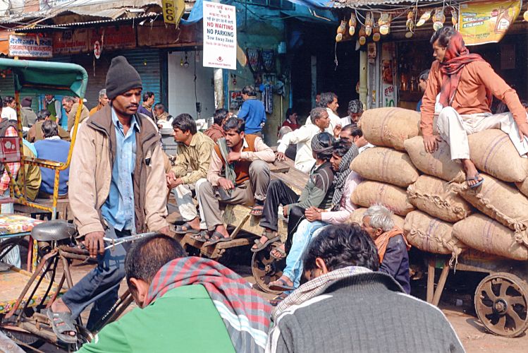 Straßenleben in Old Delhi